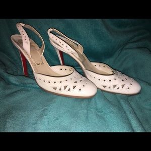 Authentic Louboutin Cutout Slingback Pumps